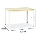 Стол обеденный SIGNAL GALANT крем/крем 100/60